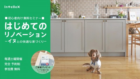 【2/28(土)開催】初心者向け「はじめてのリノベーション」イヌとの快適な家づくりセミナー