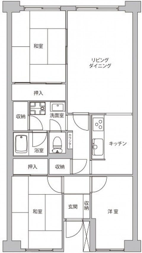 築35年の家 普通のようでヒネリの利いた家 マンションリノベーション事例 Suvaco スバコ