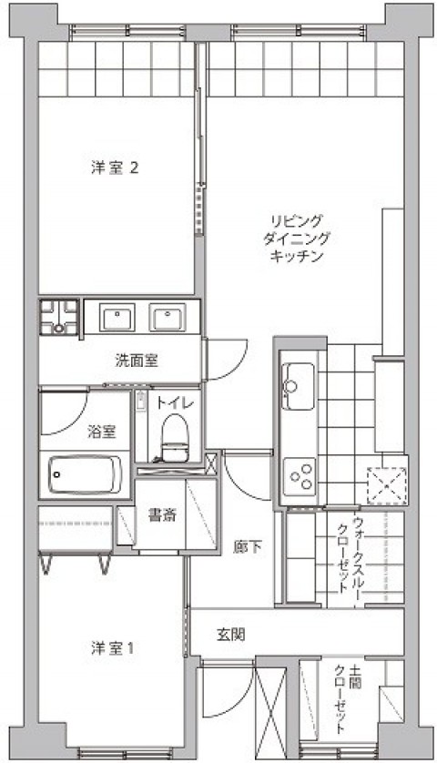 築35年の家 普通のようでヒネリの利いた家 マンションリノベーション事例 Suvaco スバコ