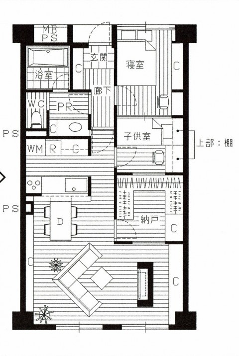 62ページ目 間取り図のあるマンションリノベーションの施工事例 Suvaco スバコ