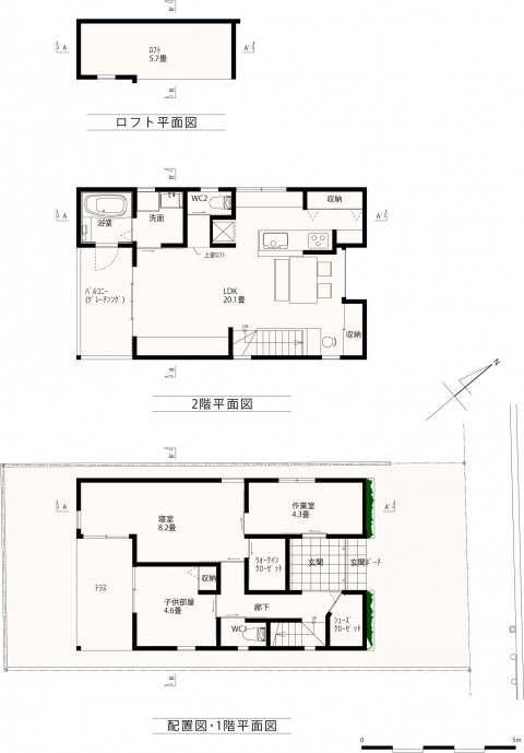 間取り図のある注文住宅の施工事例 費用 1 000 2 000万円 Suvaco スバコ