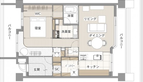 間取り図のあるリノベーションの施工事例｜SUVACO(スバコ)