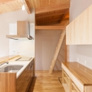 飯島の家の写真 コンパクトなセミオープンキッチン