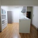 ロフトで生活スペースを確保するマンションの写真 キッチン