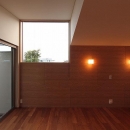 Yokono ARK 『３つの中庭をもつ家』の写真 高窓がある洋室