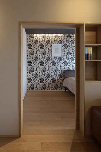 ベッドルーム事例：寝室入口（京都市Ｉ邸リノベ）