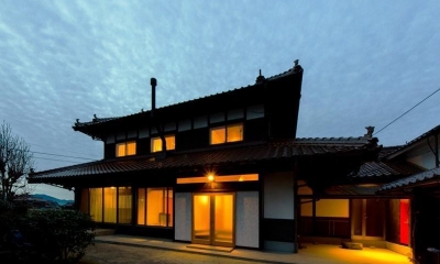 『黒瀬の家』 赤瓦の日本家屋リノベーション (外観)