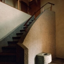 世田谷の事務所併用住宅 ー伽留羅(カルラ)ーの写真 玄関ホールと階段