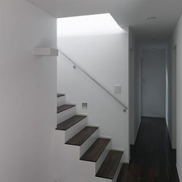 大開口の家-廊下・階段