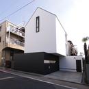 デザイン住宅外観いろいろの写真 白と黒の積木のような家
