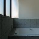 パントリーを備えたキッチンのある家：『杉田のリノベーションA』の写真 浴室