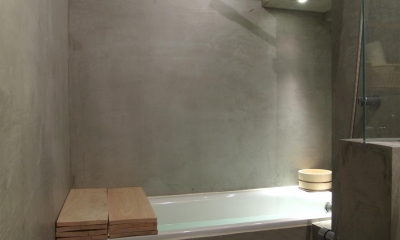 RIKUBUNー畳を生活の中心にしたリノベーション (バスルーム)