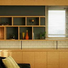 『天白区のマンション U邸』 〜 オリジナル収納家具によるマンションリノベーション 〜 (リビング)