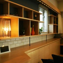 『天白区のマンション U邸』 〜 オリジナル収納家具によるマンションリノベーション 〜-リビング