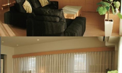 『天白区のマンション U邸』 〜 オリジナル収納家具によるマンションリノベーション 〜 (リビング)