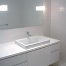 ミニマルバスルーム｜木造住宅２階の洗面浴室のリフォーム｜の写真 洗面　バスルーム