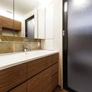 rehaus-an/上質な大人の空間へのマンションリフォームの写真 洗面室