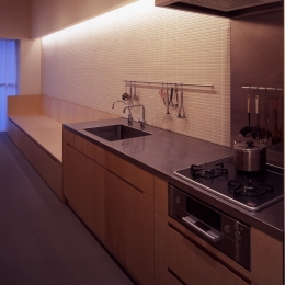 キッチン (光が丘・S house 〜ランティングデザイナーならではを表現したマンション全面リノベーション〜)