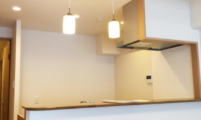 ライティングレールのキッチン｜納戸とWIC+クローゼットで約７帖分の収納スペース
