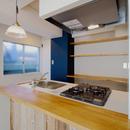 “カフェ風”キッチンのある暮らしの写真 キッチン