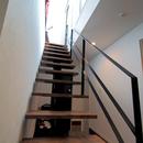 渋谷区E様邸　鉄骨階段とガレージのある家の写真 鉄骨階段