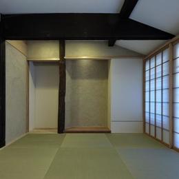 和室 (今井町の家ー伝統的町家を新しく開発した耐震フレームで現代のライフスタイルにあったリノベーションを実現ー)