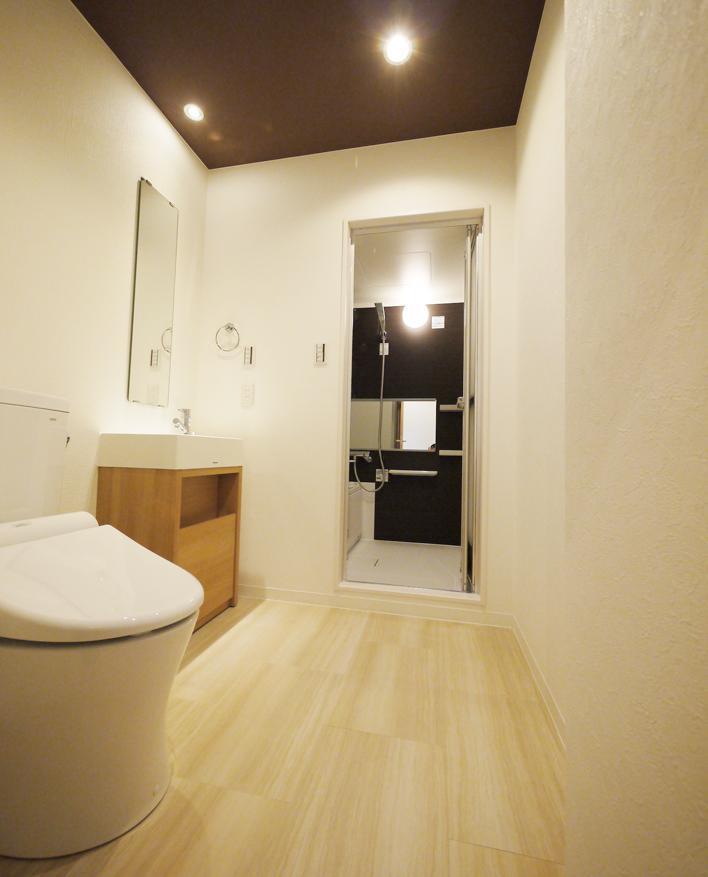 サニタリールーム リゾートホテルのようなサニタリールームがある家 バス トイレ事例 Suvaco スバコ