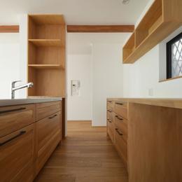 荻窪Ｋ邸－二世帯住宅を一世帯で使用、こだわりの部分リノベーション－ (キッチン)