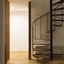 西が岡I邸－魅力ある空間に一新させる吹抜けと螺旋階段－の写真 螺旋階段