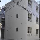 浅草橋木造耐火アパート　ストゥディオ・アマナの写真 浅草橋駅の近くに「木造耐火」で 3階建てのワンルームの共同住宅を建てました。