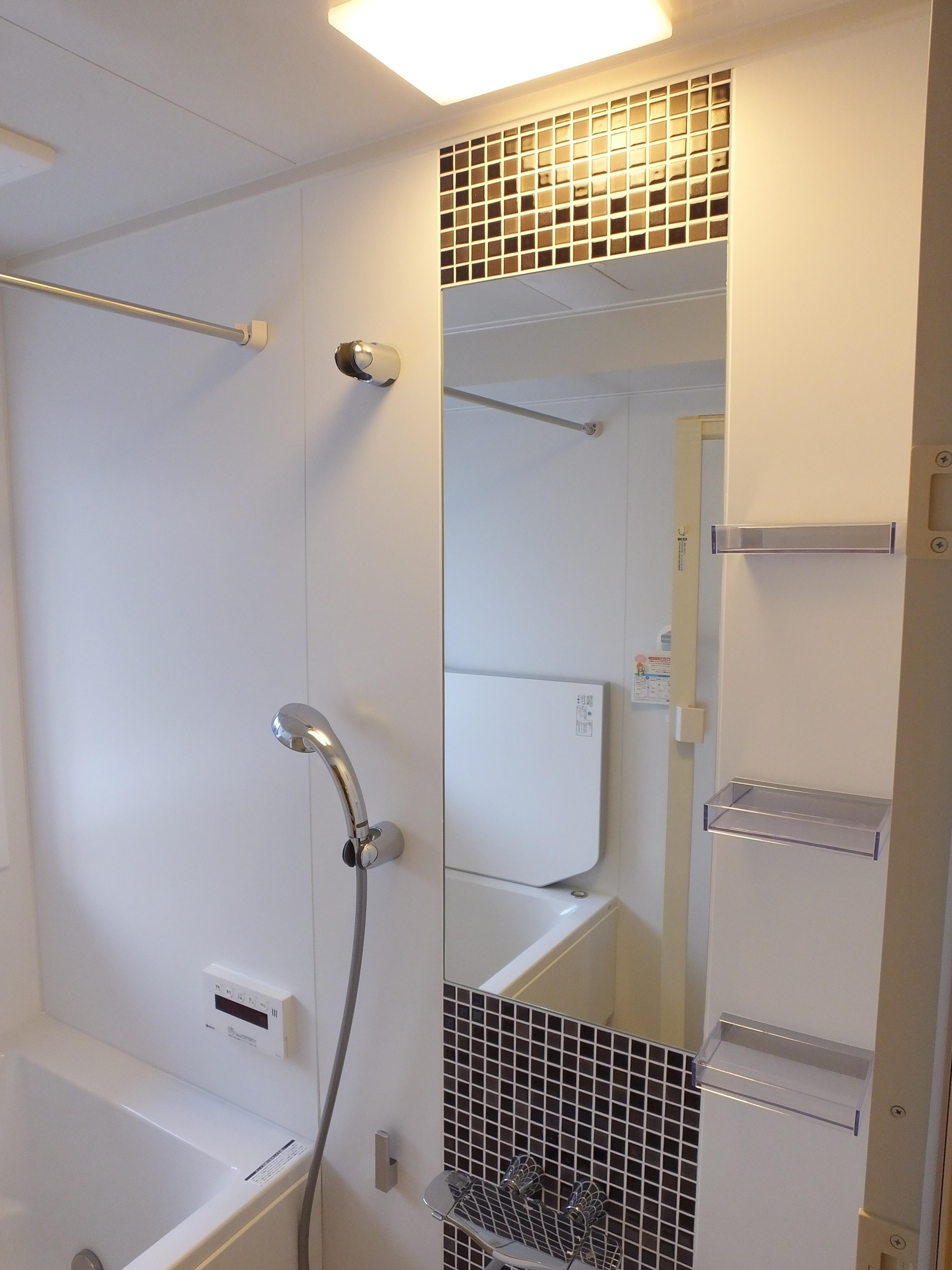 バス/トイレ事例：シンプルなバスルーム（ホテルのような都会的でシンプルな内装を我が家に。）