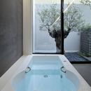 浜田山の家－ギャラリースタイルの家、ミニマリズムの調べ－の写真 オリーブの見える浴室