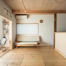 築９０年の木造住宅を二世帯にリノベーション：『横須賀市久里浜・戸建二世帯リノベーション』の写真 １階リビング