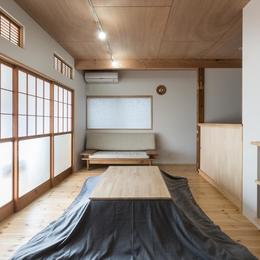 築９０年の木造住宅を二世帯にリノベーション：『横須賀市久里浜・戸建二世帯リノベーション』 (１階リビング)