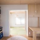 築９０年の木造住宅を二世帯にリノベーション：『横須賀市久里浜・戸建二世帯リノベーション』の写真 ２階リビング