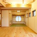 結　〜丸窓のある木の家〜の写真 リビングダイニング和室