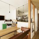 小上がりの畳スペースを有効活用の写真 キッチン