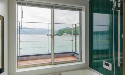 浴室｜『安芸津の家2』海を眺める島の家
