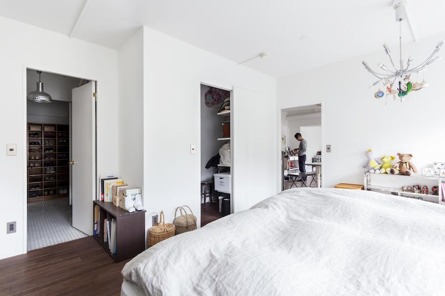 ベッドルーム事例：ベッドルーム（H邸-横浜で選ぶ、１９畳のリビングダイニング生活）