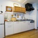 笑顔あふれる理想の住まい、二世帯戸建リノベーションの写真 キッチン