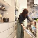 カフェのようにくつろげる空間…《オーダーキッチン》の写真 洗浄力やデザイン性に優れたミーレの食洗機