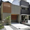 「変型地に建つ住宅＠現代京町家」の写真 外観
