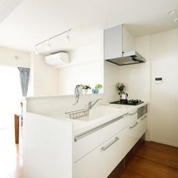 キッチン (築42年のご実家を、配管や床も交換して。新築同然にリノベーション。)