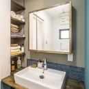 岐阜市O様邸 | BRAND NEW DAY-ヴィンテージ小物と暮らす家-の写真 洗面室