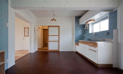 キッチン｜高倉台団地の暮しのハコ301｜神戸市須磨区の団地DIYリノベーション