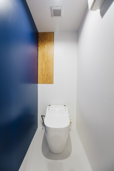 トイレ (ビコロールの家～さりげない色使いがポイントに～)