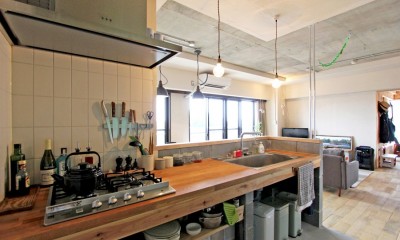 キッチン｜“DIY ROOM”で家作りは続く（東大宮 K邸マンションリノベーション）