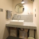“DIY ROOM”で家作りは続く（東大宮 K邸マンションリノベーション）の写真 洗面室