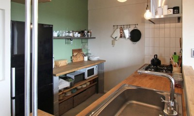 キッチン｜“DIY ROOM”で家作りは続く（東大宮 K邸マンションリノベーション）