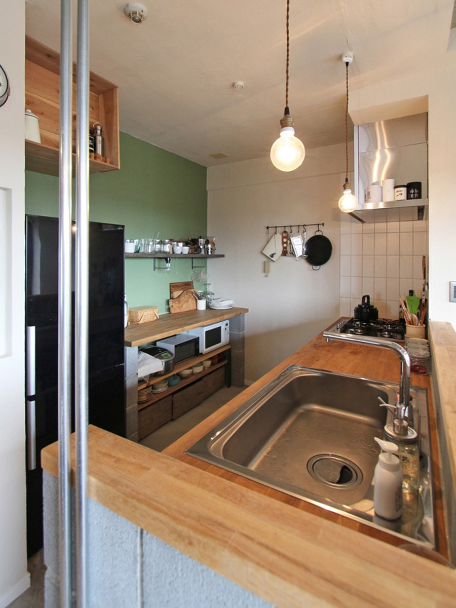 キッチン事例：キッチン（“DIY ROOM”で家作りは続く（東大宮 K邸マンションリノベーション））